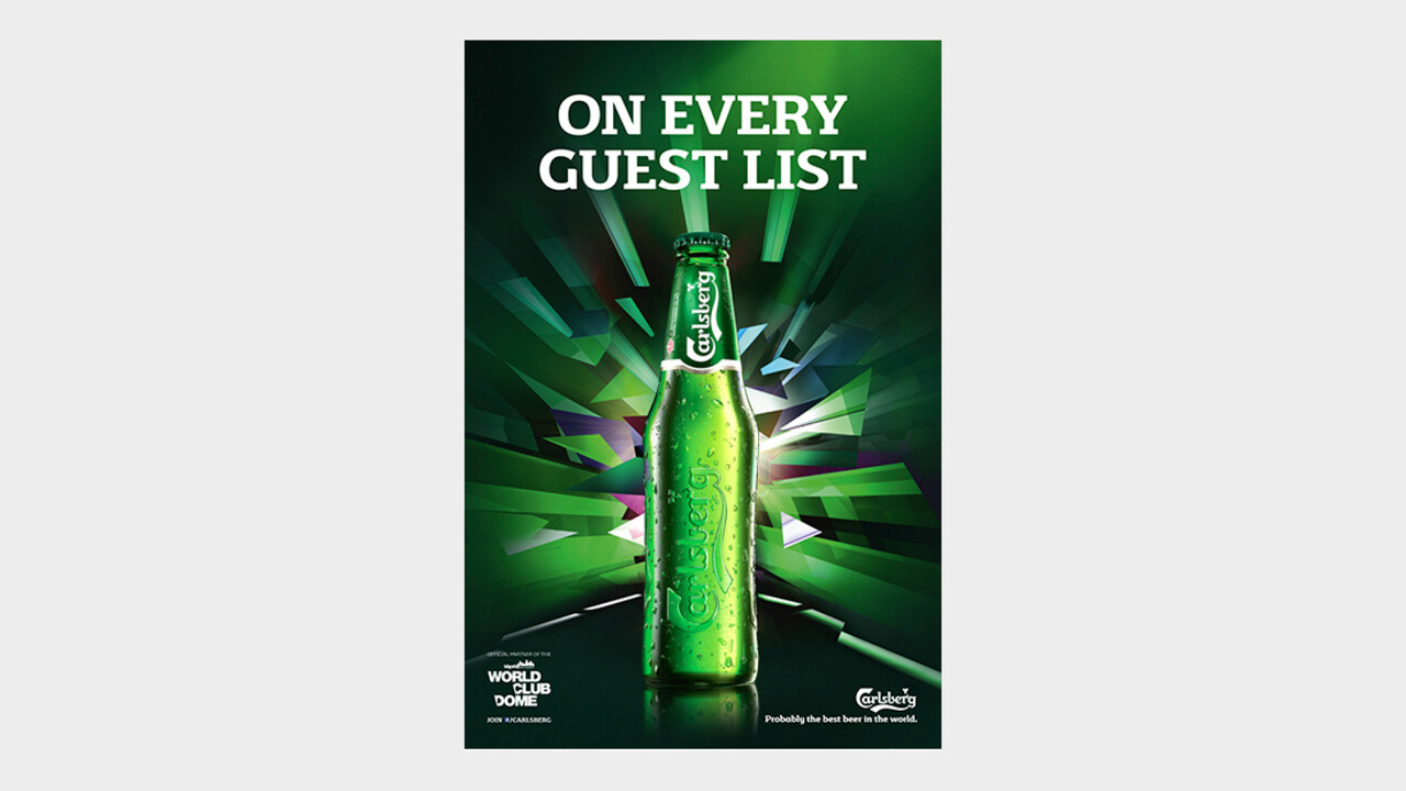 Carlsberg OOH Anzeige On every guest list