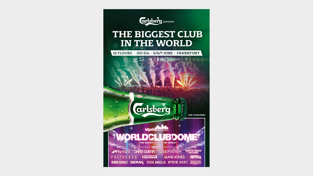 Carlsberg OOH Anzeige The biggest club in the world