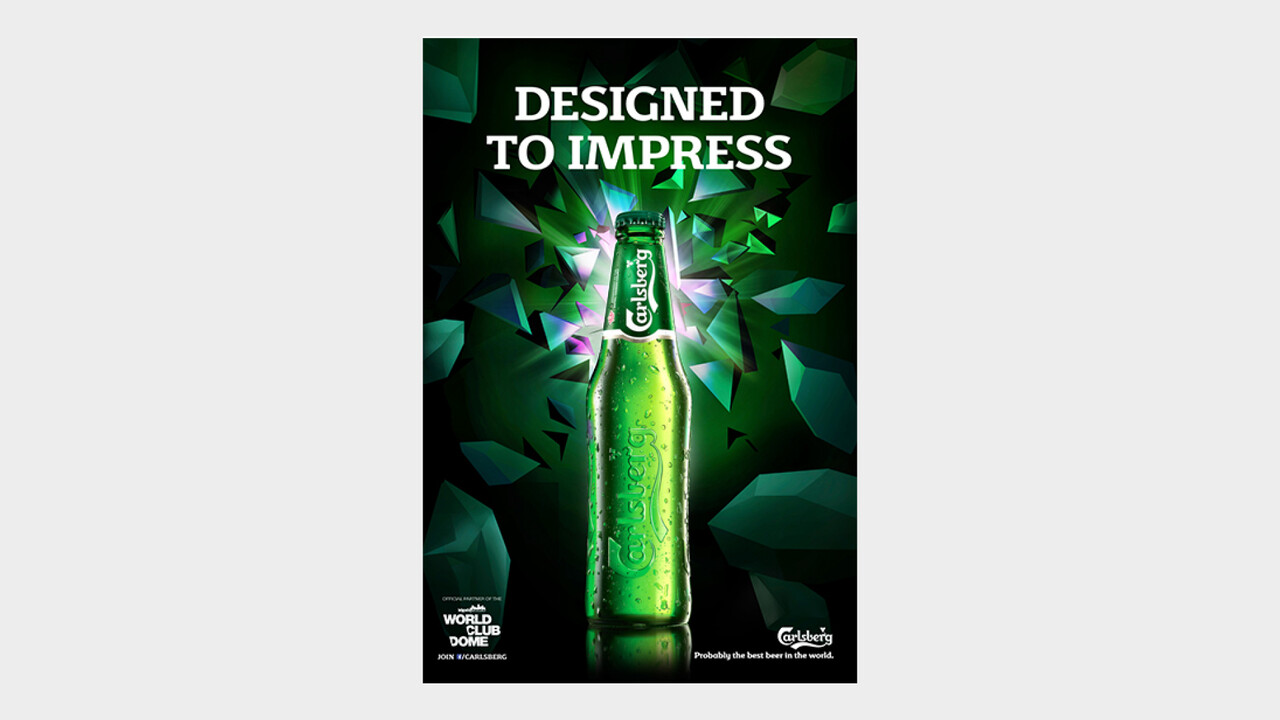Carlsberg OOH Anzeige Designed to impress