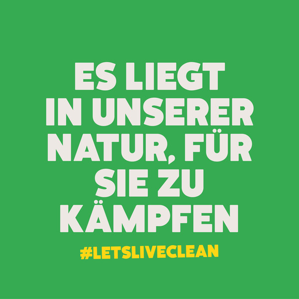 Ecover Social Media Posting Es liegt in unserer Natur für sie zu Kämpfen