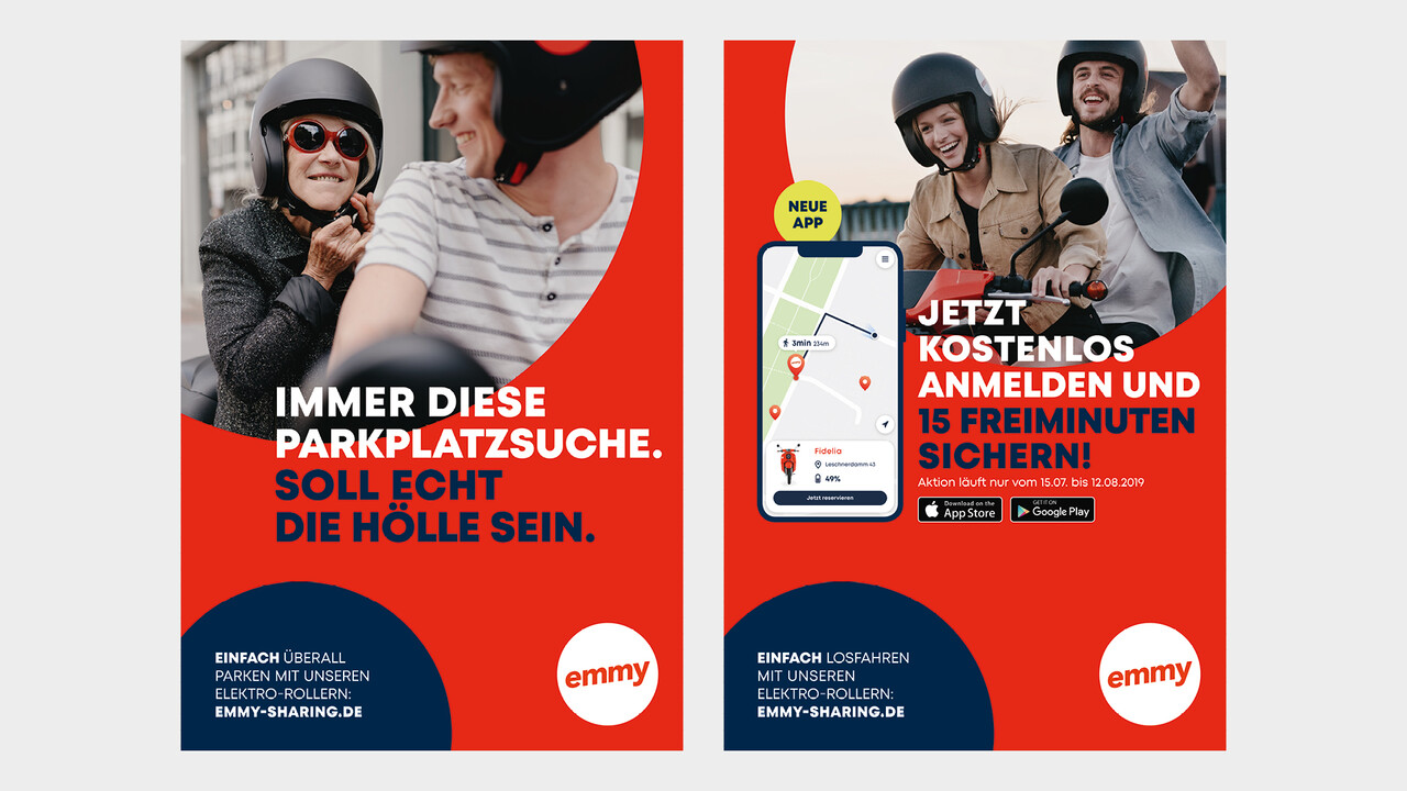 emmy OOH Plakate Immer diese Parkplatzsuche. Soll echt Hölle sein.