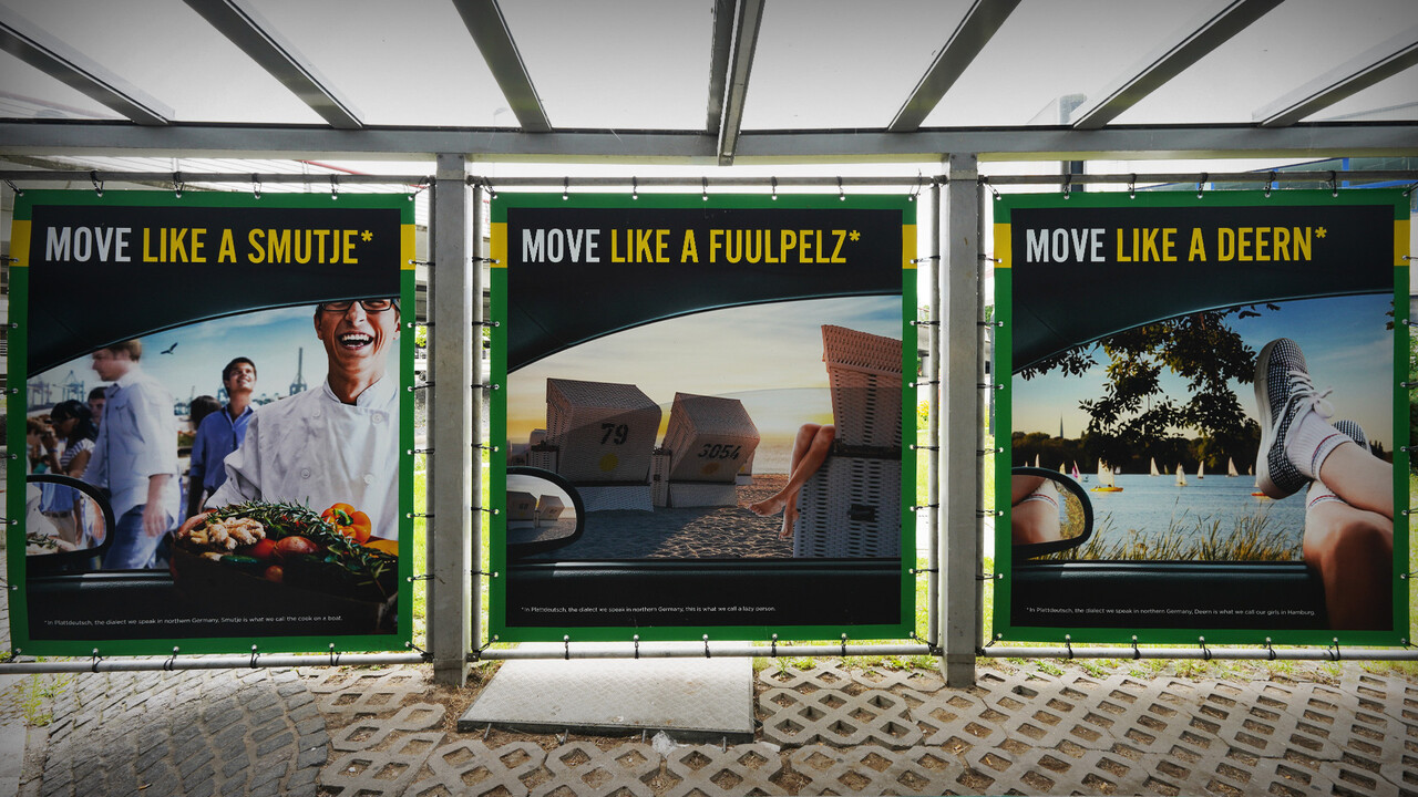 Europcar Hamburg Airport Branding Plakate Triologie Mundart