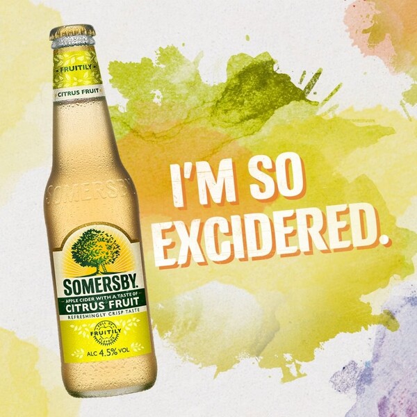 Somersby Social Posting Somersby Flasche Citrus Fruit I'm so excidered.