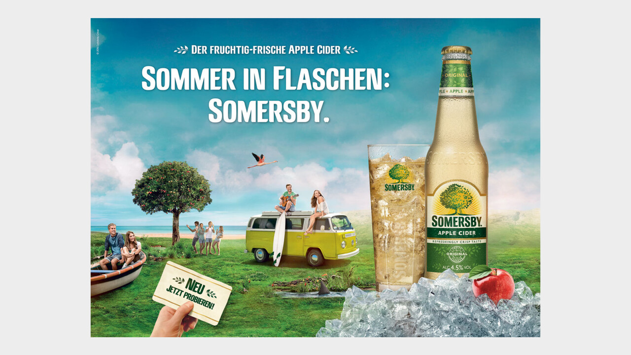 Somersby Print Anzeige Sommer in Flaschen: Somersby.